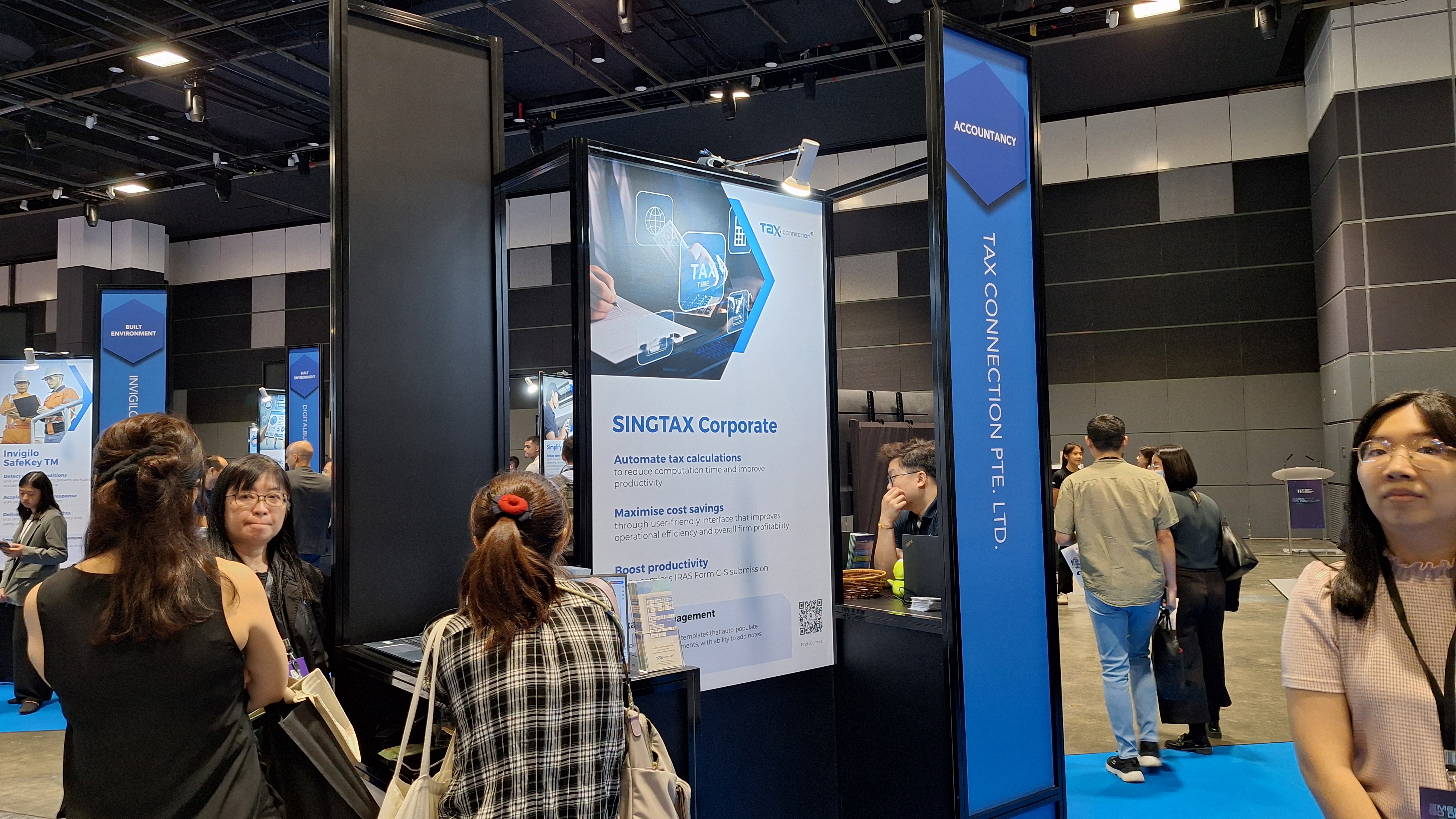 SINGTAX booth at SMEs Go Digital Suntec Convention