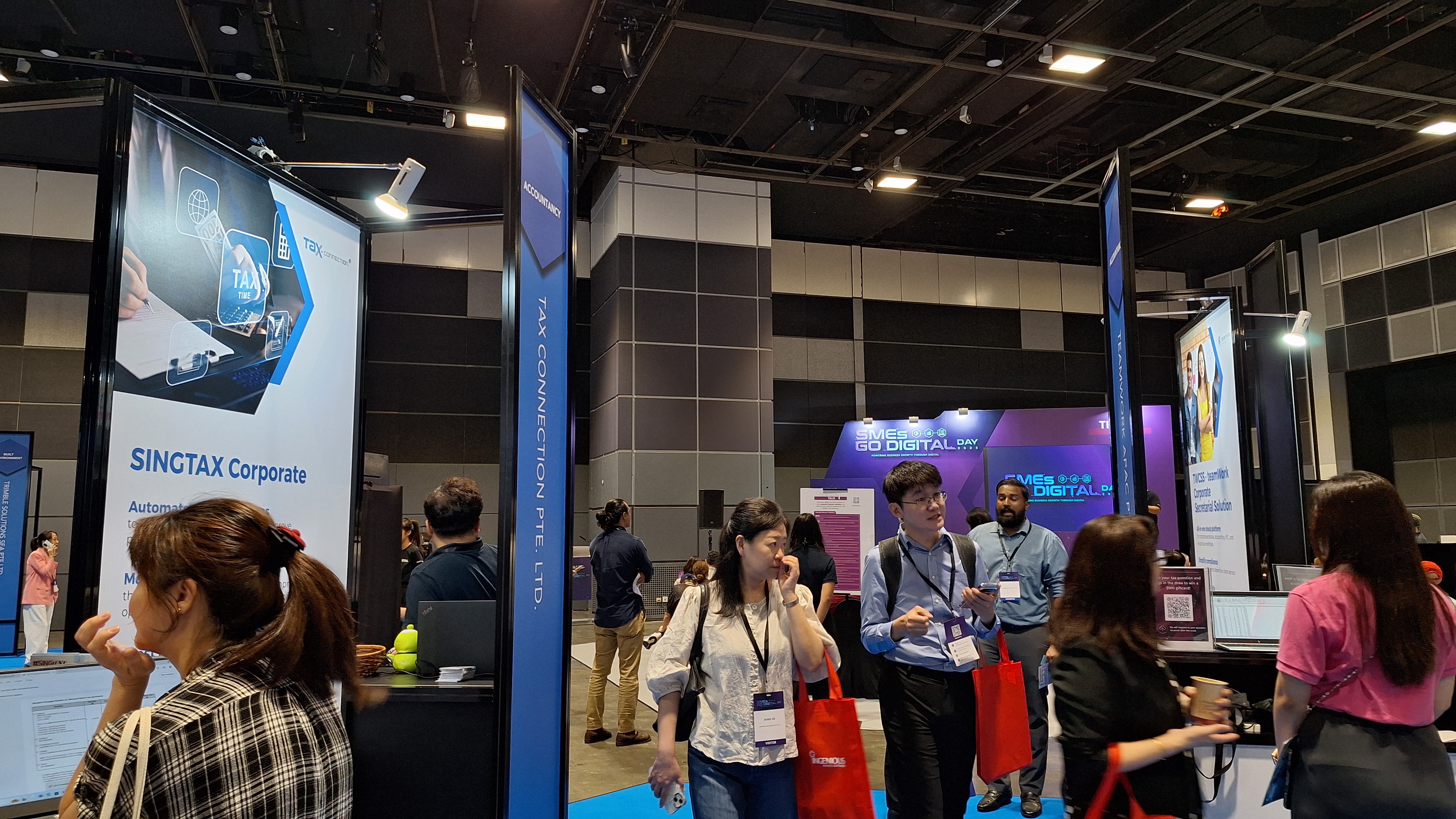 SINGTAX booth at SMEs Go Digital Suntec Convention